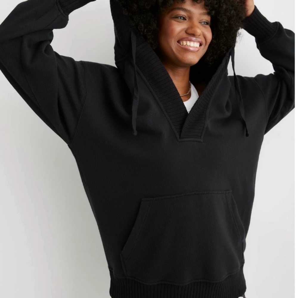 Aerie V Neck Pullover Hoodie